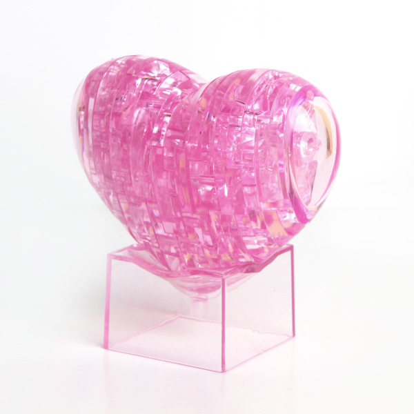 Кристальный 3D Пазл IQ Головоломка Crystal. Сердечко со светом для ...