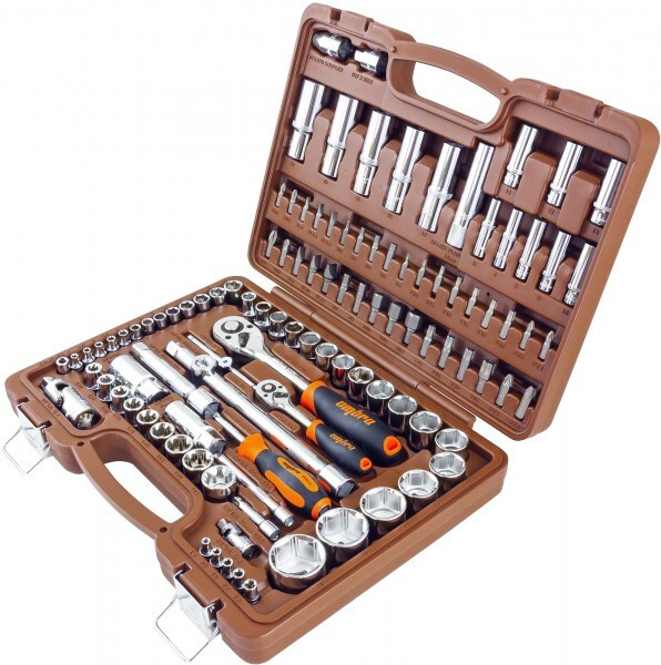 Набор инструмента универсальный 1/4", 3/8", и 1/2"DR, 108 предметов ...