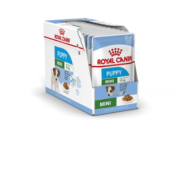 Влажный корм для щенков до 10 месяцев Royal Canin Mini Puppy, кусочки в ...