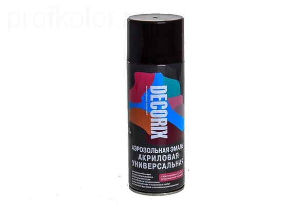 Аэрозольная краска Decorix (А01) универсальная, 210 мл, Акриловая ...