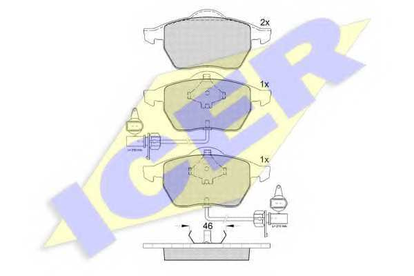 181362 торм колодка перед AUDI A4 B5 (8D2) 11/94-12/01/ AUDI A4 B6 (8E2) 11/00-12/05 / AUDI A4 B7 (8