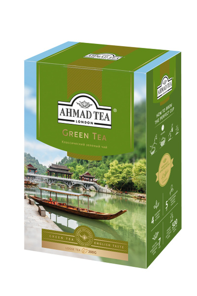 Чай зеленый Ahmad Tea Green Tea классический листовой 200 г - купить с ...