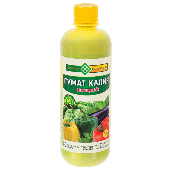Гумат Калия ДОЛИНА ПЛОДОРОДИЯ для овощей 0.5 л - купить с доставкой по ...