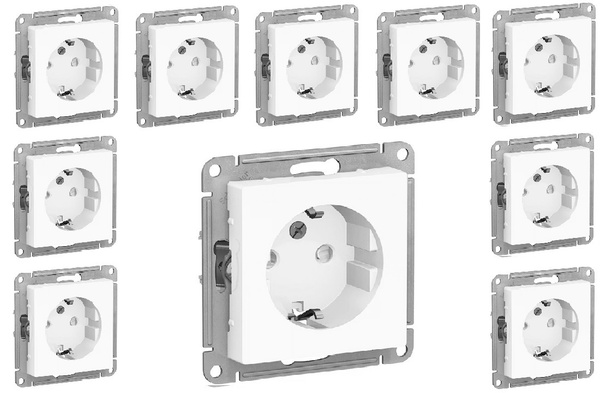 Розетка Schneider Electric (Шнайдер Электрик) AtlasDesign (Атлас Дизайн ...