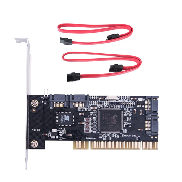 4 порта PCI SATA контроллер внутренняя карта расширения с двумя ...