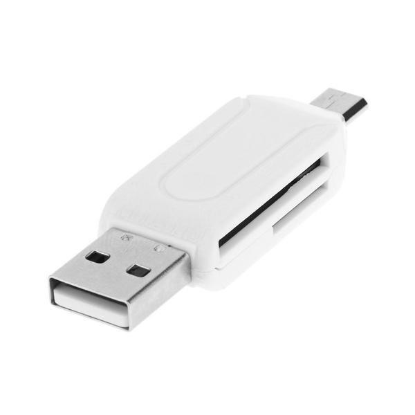 USB2.0 Устройство чтения карт Micro USB OTG для карт памяти TF SD для ...