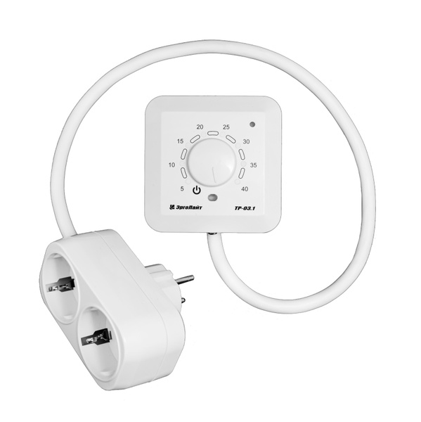 Терморегулятор/термостат ЭргоЛайт ТР-03.1 на разветвителе Для ...