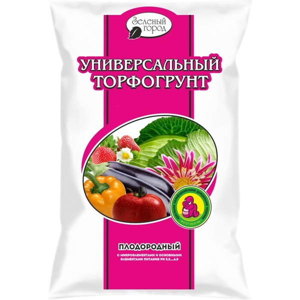 Торфогрунт плодородный Универсальный, Зеленый город, 10 л - купить по ...