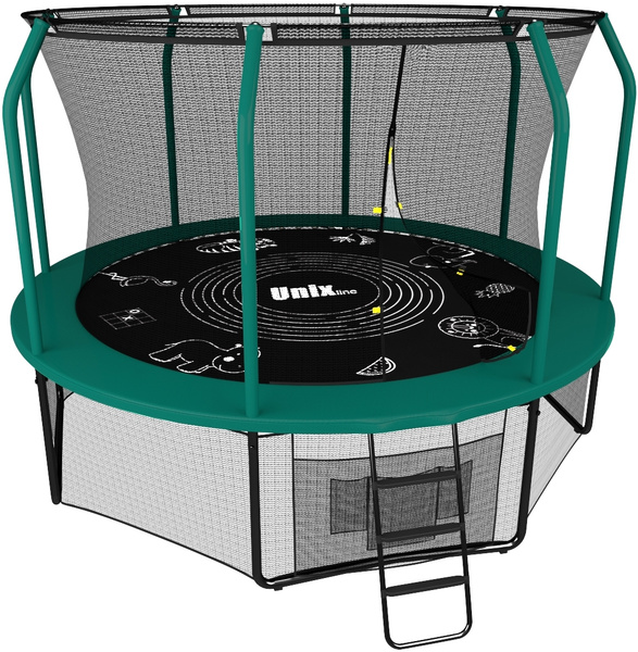 Батут каркасный UNIX Line SUPREME GAME 10 ft (green) - купить по ...