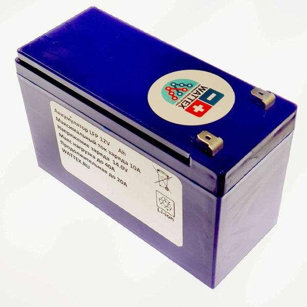 Аккумулятор литиевый LiFePO4 12v 6Ah ( аналог гелевых 7в 7Ач, 7-12 ...