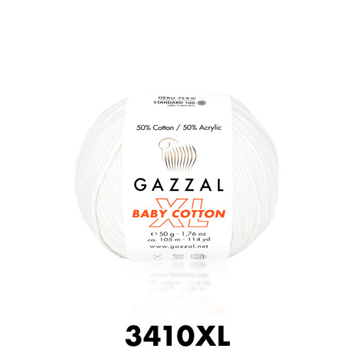 Пряжа Беби коттон XL Gazzal - Baby cotton XL (10 шт) - купить с ...