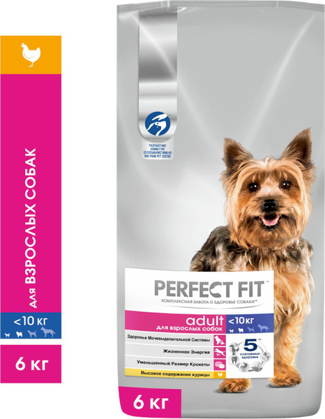 Сухой корм Perfect Fit™ для собак мелких и миниатюрных пород старше ...