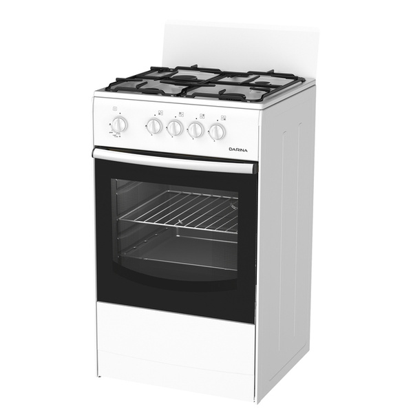 Плита Darina S GM 441 001 W, газовая, 4 конфорки, 50 л, газовая духовка ...