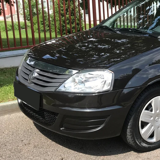 Бампер передний в цвет для Рено Логан 1 Renault Logan 1 фаза 2 (2009 ...