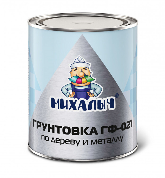 Грунт-эмаль МИХАЛЫЧ гф- Гладкая, Алкидная, Глянцевое покрытие - купить ...