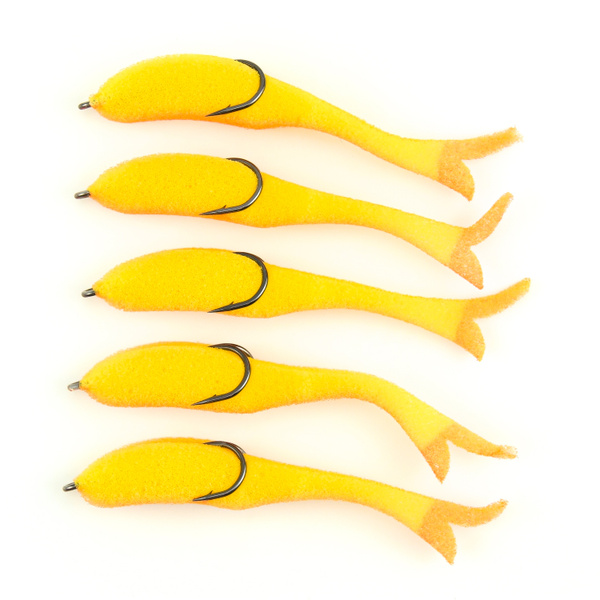 Поролоновая рыбка YAMAN Devious Minnow на двойнике, 105 мм, цвет 20 UV ...