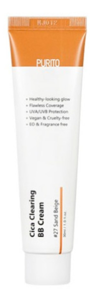 Purito Cica Clearing BB cream ББ Корейский крем #27 ТОН чувствительная ...