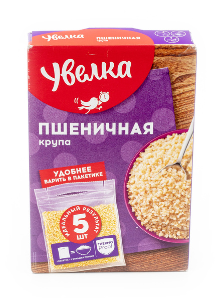 Крупа пшеничная Увелка в пакетиках для варки 400г (комплект из 12 шт ...