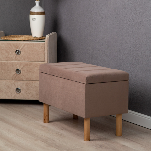 Пуф RoyalMebel BELLO с ящиком для хранения_изумруд, Велюр натуральный ...