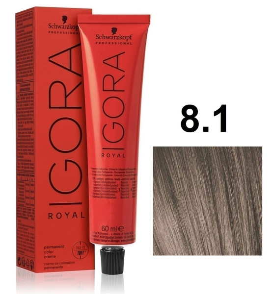 Schwarzkopf Igora Royal Крем-краска для волос 8/1 светло-русый сандрэ ...