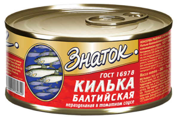 ЗНАТОК Килька Балтийская в т/с 240гр,5шт. - купить с доставкой по ...