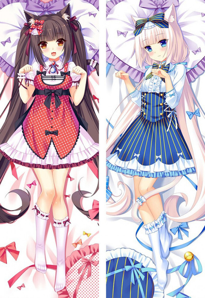 Дакимакура Nekopara Кошачий рай 155х55 см (только наволочка, без ...