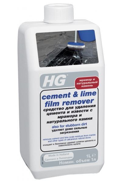 HG Средство для удаления цемента и извести с мрамора и натурального ...