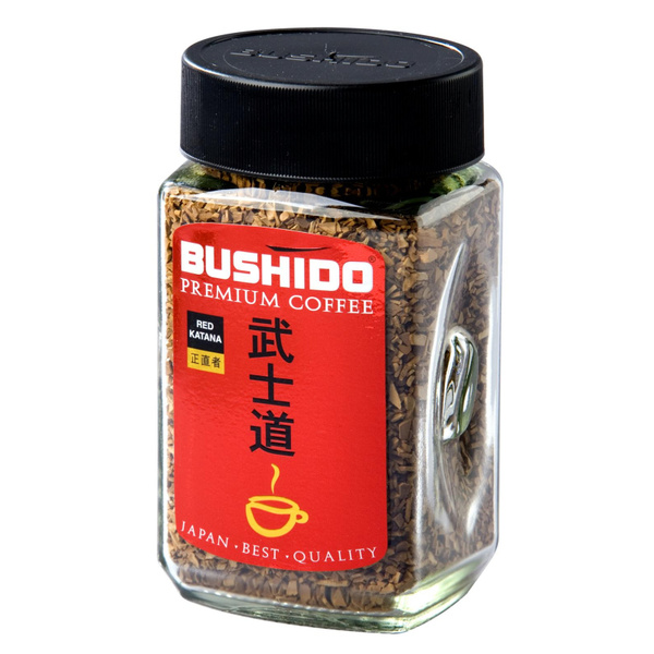 Кофе Bushido Red Katana растворимый, сублим., 100г - купить с доставкой ...