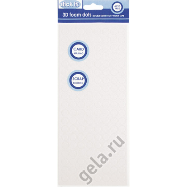 Клейкие круги 3D, двусторонние, STICK IT, 152 шт DOCRAFTS STI4001 ...