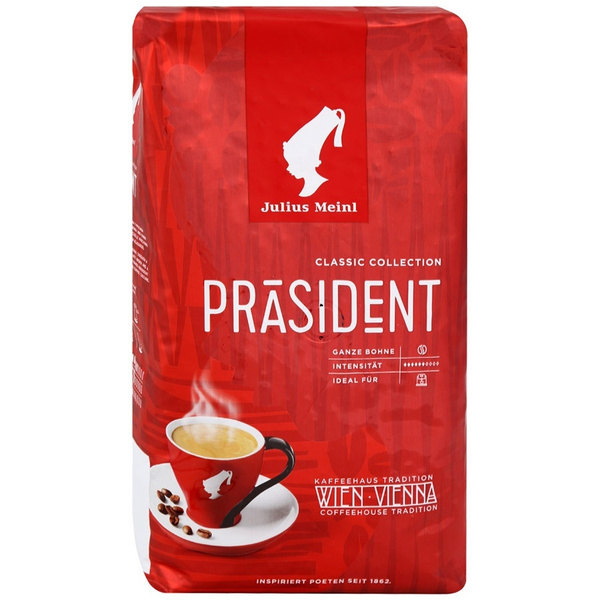 Кофе в зернах Julius Meinl Prasident Юлиус Майнл Президент Классическая ...