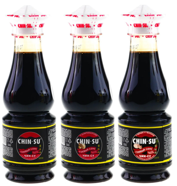 Вьетнамский ароматный соевый соус ЧИН-СУ(Chin Su) Ассорти, 270 г х 3шт ...