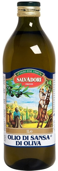Масло оливковое Salvadori Olio Di Sansa (для жарки) рафинированное, 1 л ...