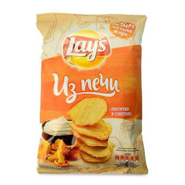 Чипсы картофельные Lay's Из печи Лисички в сметане 85 г купить на OZON ...