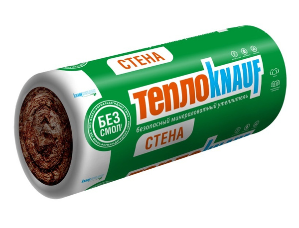 Утеплитель ТеплоКнауф для Стен 100мм 7м2 KNAUF INSULATION, минеральная ...