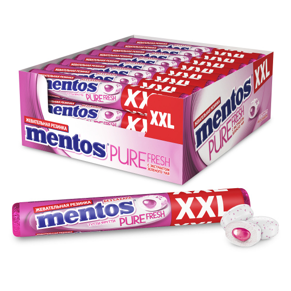 Жевательная резинка Mentos Pure Fresh Тутти Фрутти, 23г купить на OZON ...