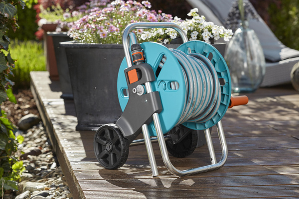 Тележка для шлангов Gardena, диаметр шланга 3/4", 5/8", система ...