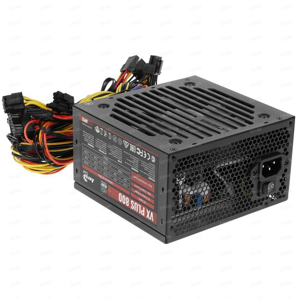 Блок питания AeroCool VX PLUS 800W RGB (VX PLUS 800 RGB) черный - 800 ...
