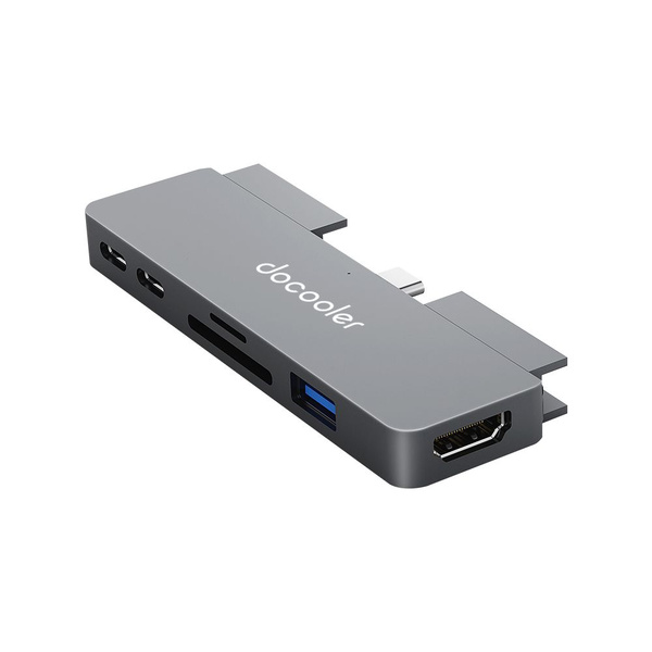 docooler Концентратор 7-в-1 Type-C с USB3.0 Audio HD Port Слоты для TF ...