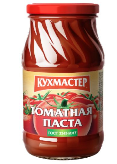 Томатная паста "Кухмастер" ГОСТ ст/б 480гр.*5шт. - купить с доставкой ...