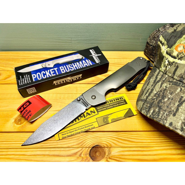 Нож складной Cold Steel CS95FB Pocket Bushman, Stainless Handle ...
