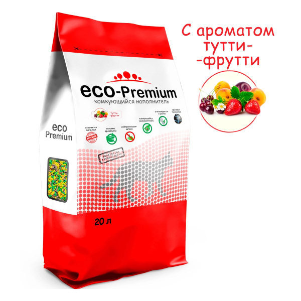 Характеристики ECO-Premium Наполнитель Древесный Комкующийся Фруктовый ...