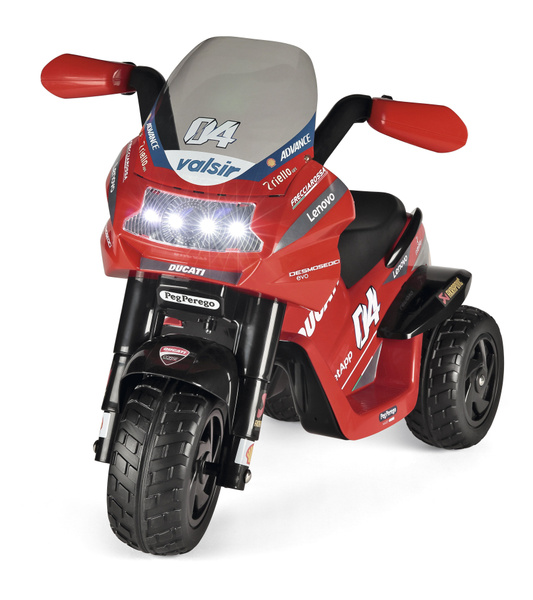 Детский электромотоцикл Peg Perego Ducati Desmosedici EVO, от 2-х лет ...