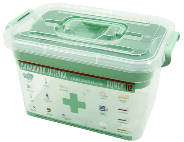 Контейнер для аптечки 10 л., 35,5х23,5х19 см. "ДОМАШНИЙ ДОКТОР ...
