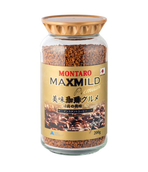 Растворимый сублимированный кофе MONTARO Maxmild Premium 200гр, Япония ...