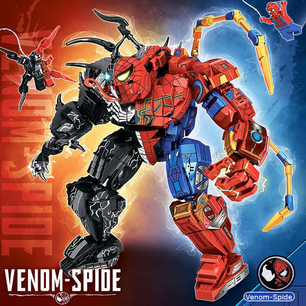 Конструктор Человек Паук Игрушка Spider набор "Робот Веном" 816 деталей ...