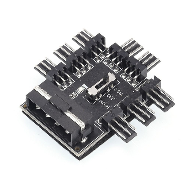 Адаптер хаб реобас для вентиляторов до 8 штук 3 pin MOLEX - купить ...