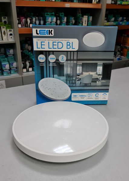 Влагозащитный светильник светодиодный накладной LE LED BL IP65 18Вт ...