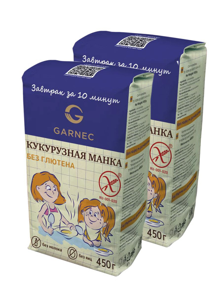 GARNEC Мука кукурузная Гарнец без глютена 500 гр х 2 шт - купить с ...