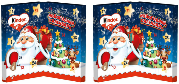 Новогодний адвент-календарь Kinder Mix Киндер Микс подарочный набор ...
