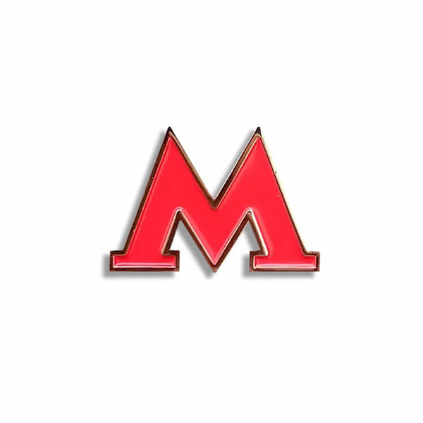 Значок метрополитена - Логотип Московского метро. Буква М - купить с ...